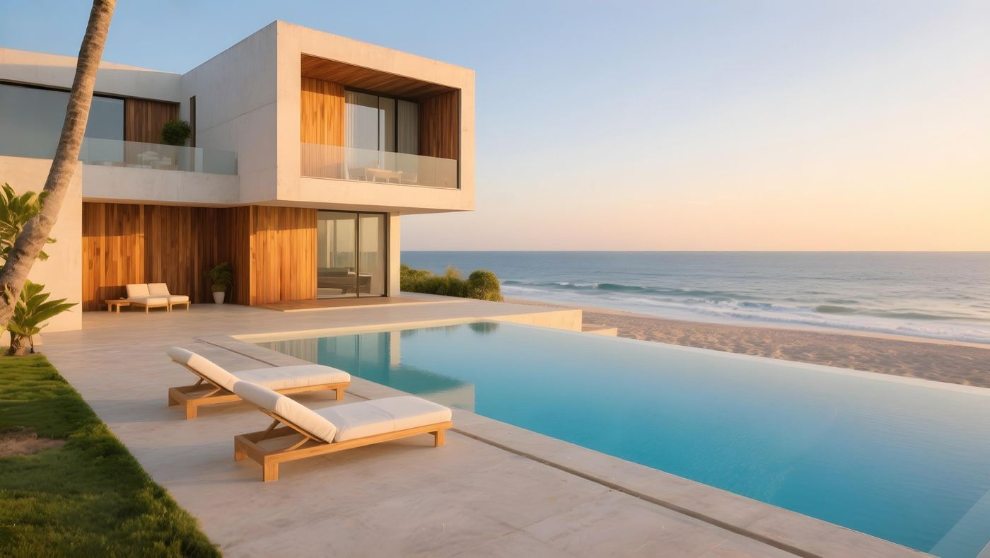 Casa entregue por Felipe Moraes, piscina de borda infinita
